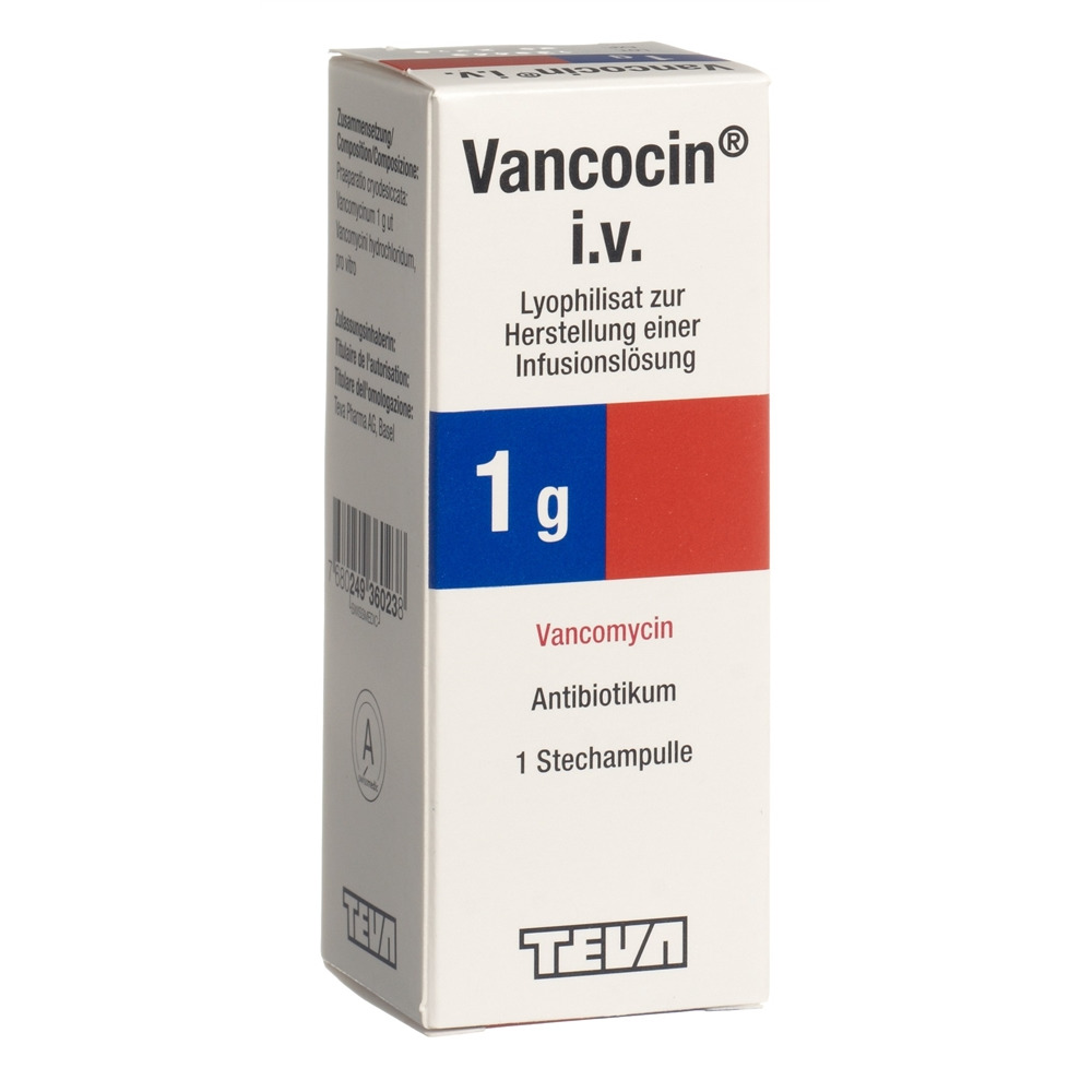 VANCOCIN subst sèche 1 g i.v. flac