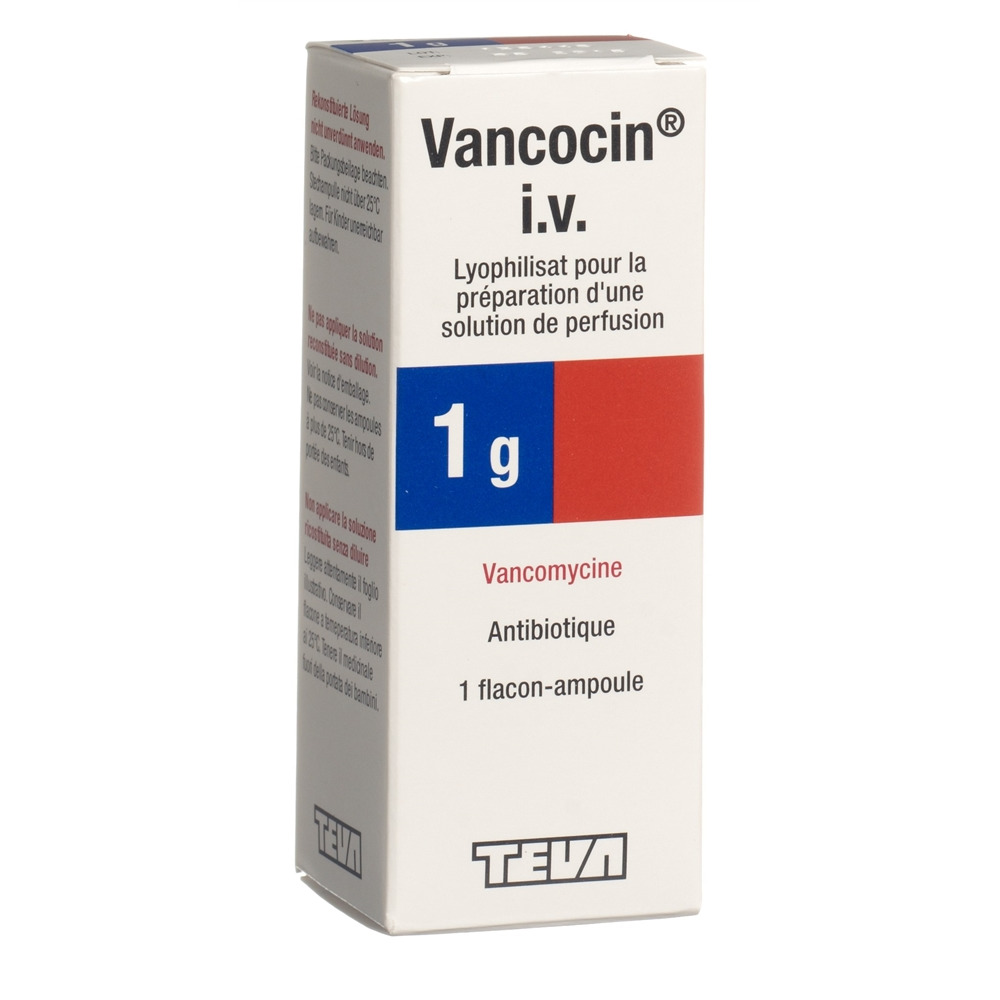VANCOCIN subst sèche 1 g i.v. flac