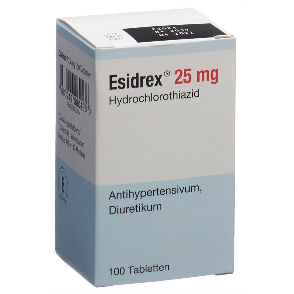 Esidrex 25 mg, Tabletten
