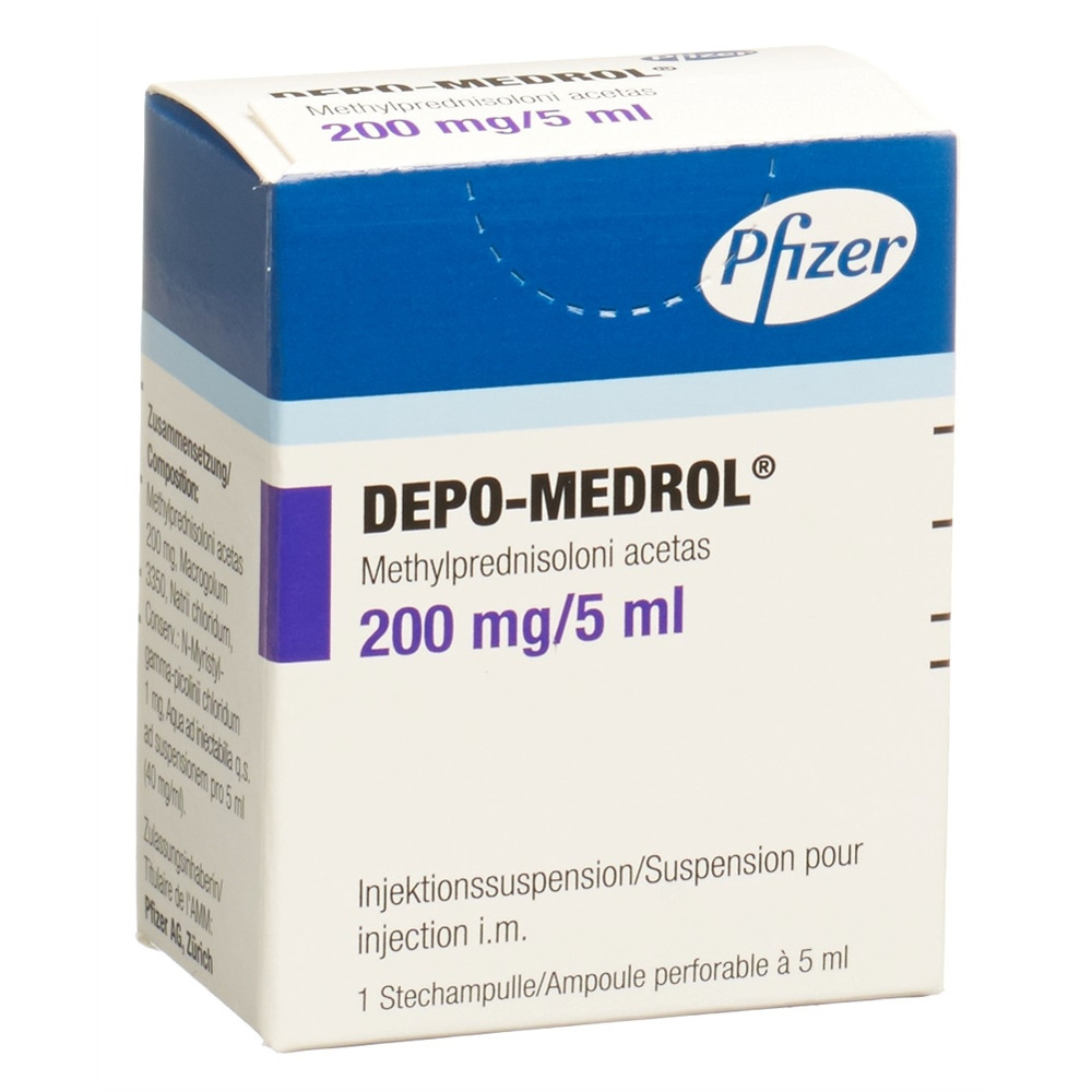 Depo-Medrol 200 mg/5 mL, Injektionssuspension