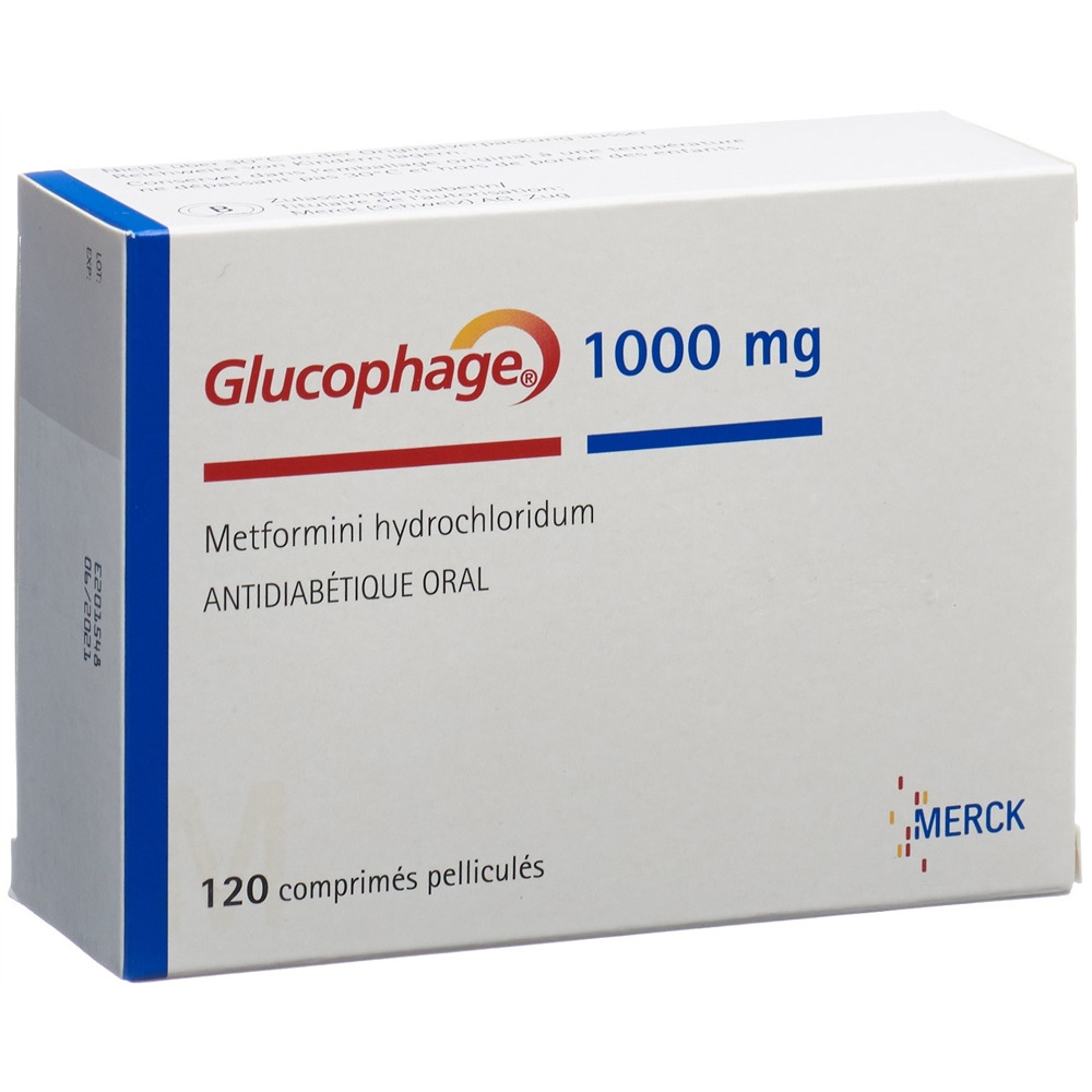 GLUCOPHAGE cpr pell 1000 mg 120 pce