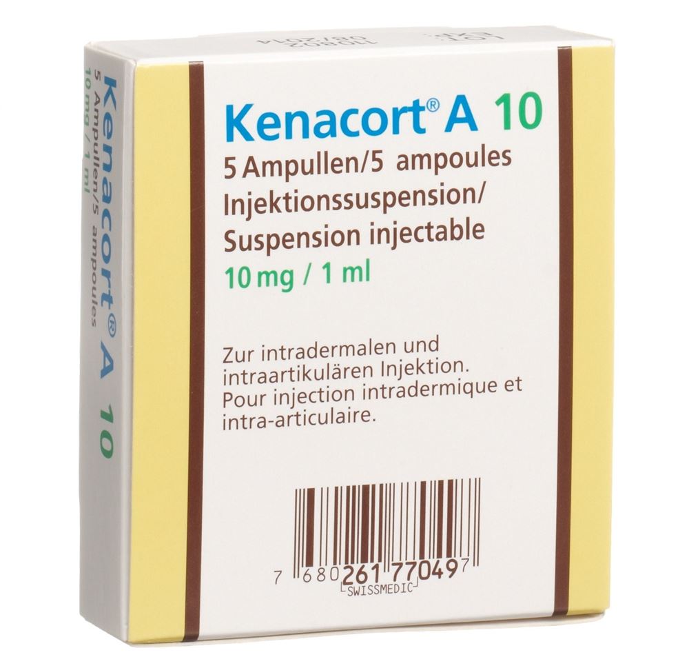 KENACORT A 10 susp inj 10 mg/ml 5 amp 1 ml