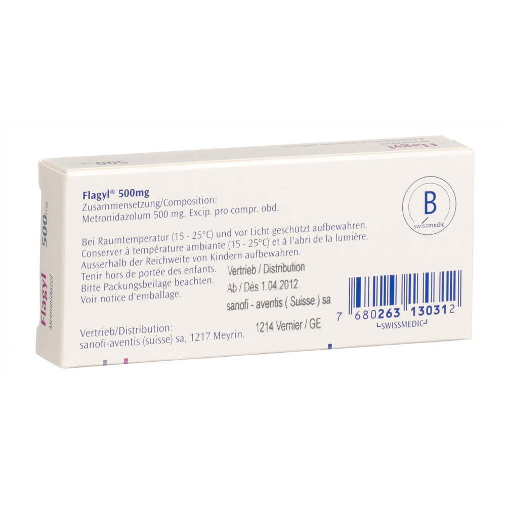 FLAGYL Trichopak cpr pell 500 mg 4 pce