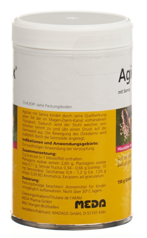 AGIOLAX avec séné gran (D) bte 150 g