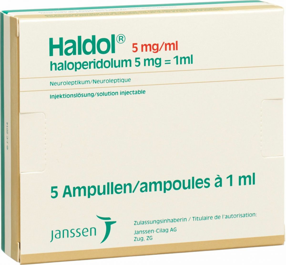 HALDOL sol inj 5 mg/ml i.m. 5 amp 1 ml
