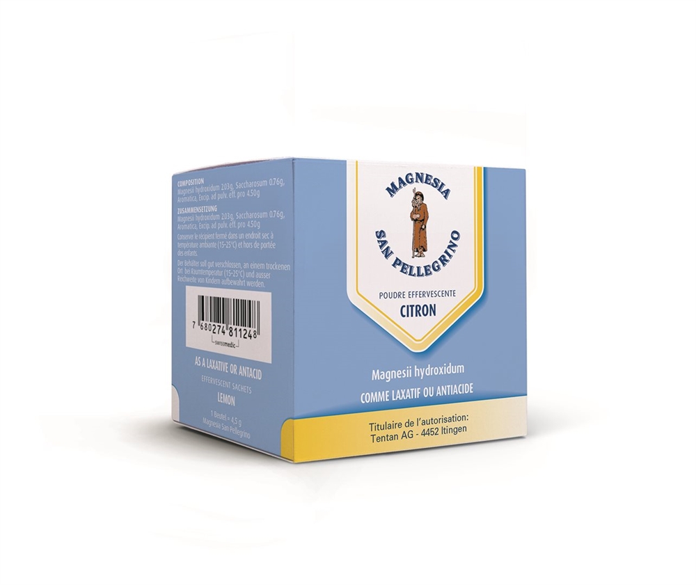 MAGNESIA S PELLEGRIN pdr eff citr 25 sach 4.5 g
