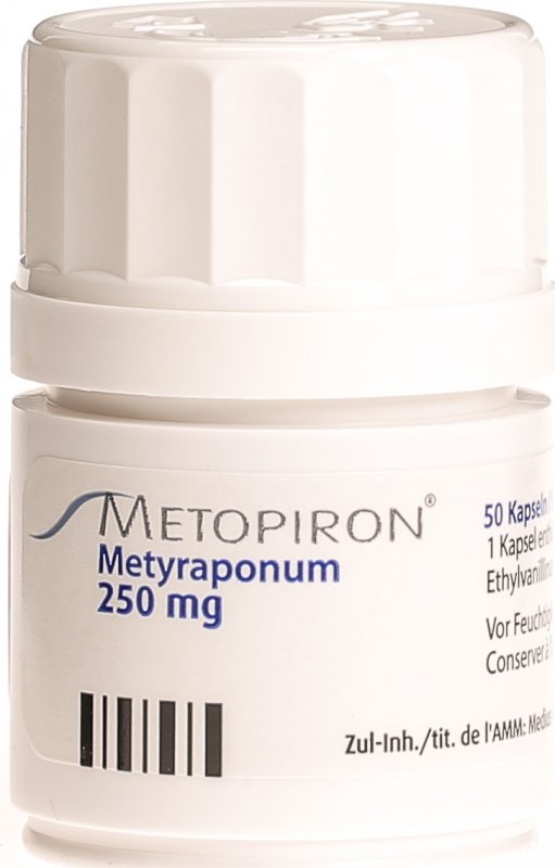 METOPIRONE caps 250 mg bte 50 pce