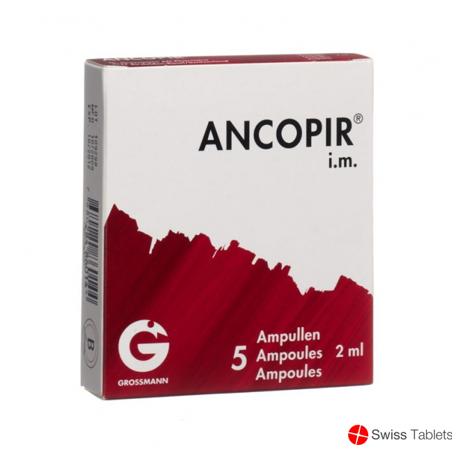 ANCOPIR sol inj 5 amp 2 ml