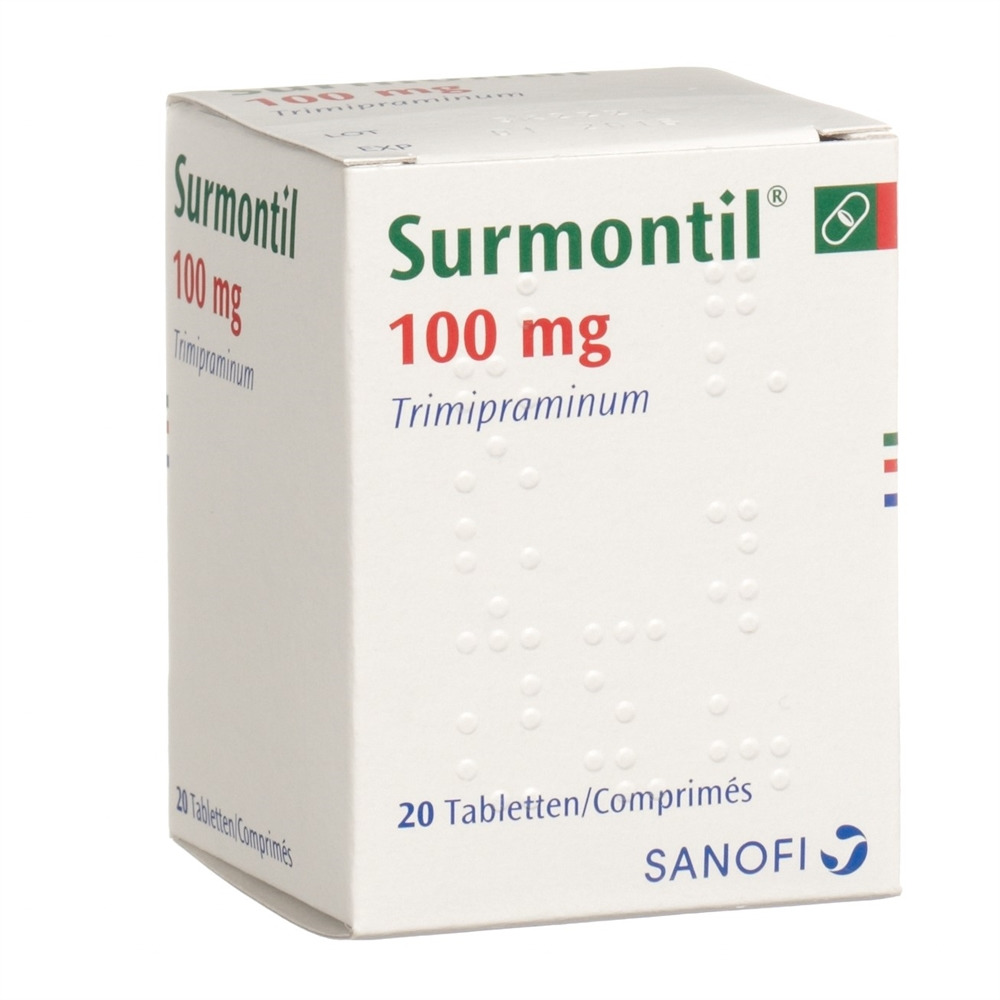 SURMONTIL cpr 100 mg bte 20 pce