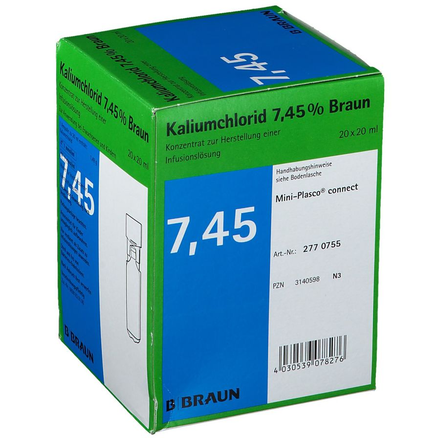 Kaliumchlorid 7,45 % B. Braun, Zusatzampullen