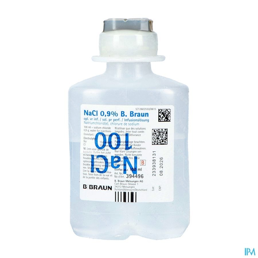 NACL Braun 0.9 % 100ml Miniflac 3 pce