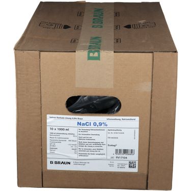 NACL Braun 0.9 % 1000ml Ecobag 10 pce