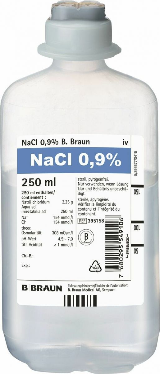 NaCl 0.9 % B. Braun, Infusionslösung