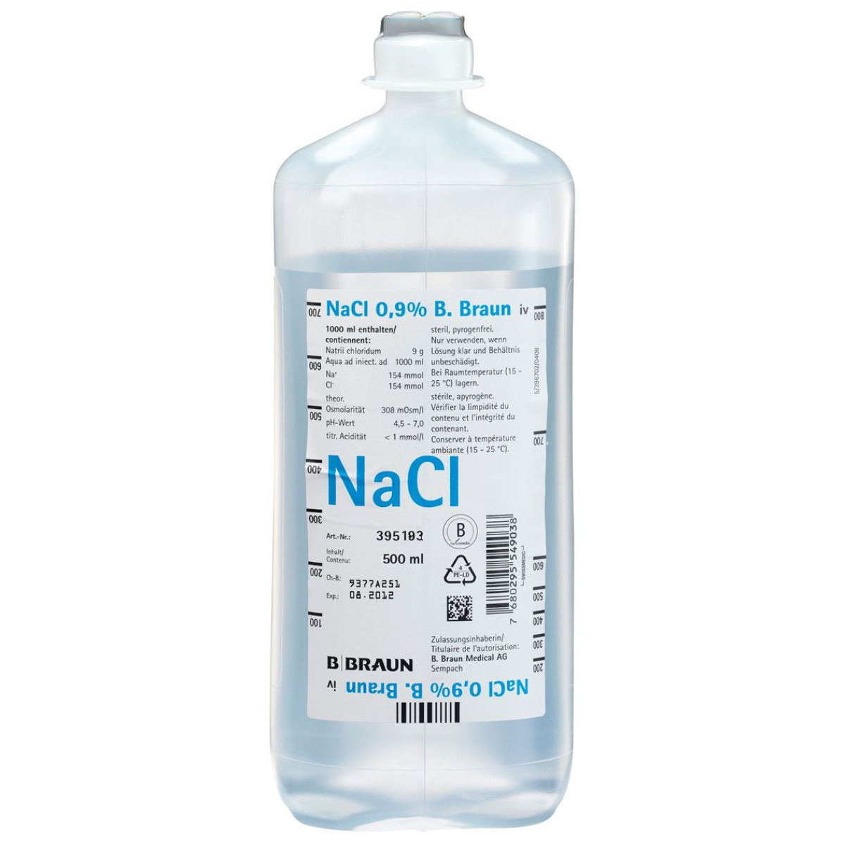 NaCl 0.9 % B. Braun, Infusionslösung