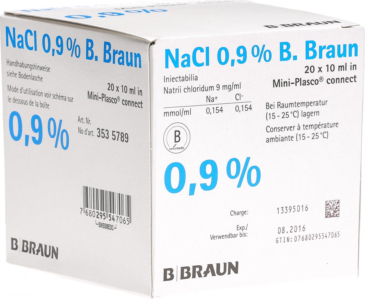 NaCl 0.9 % B. Braun, Infusionslösung