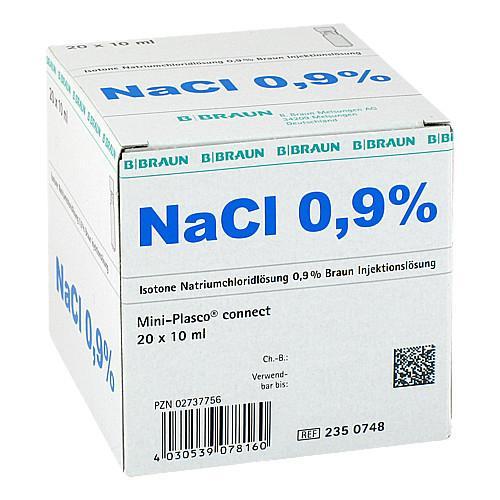 NACL Braun 0.9 % 10ml Mini Pl connect 20 pce