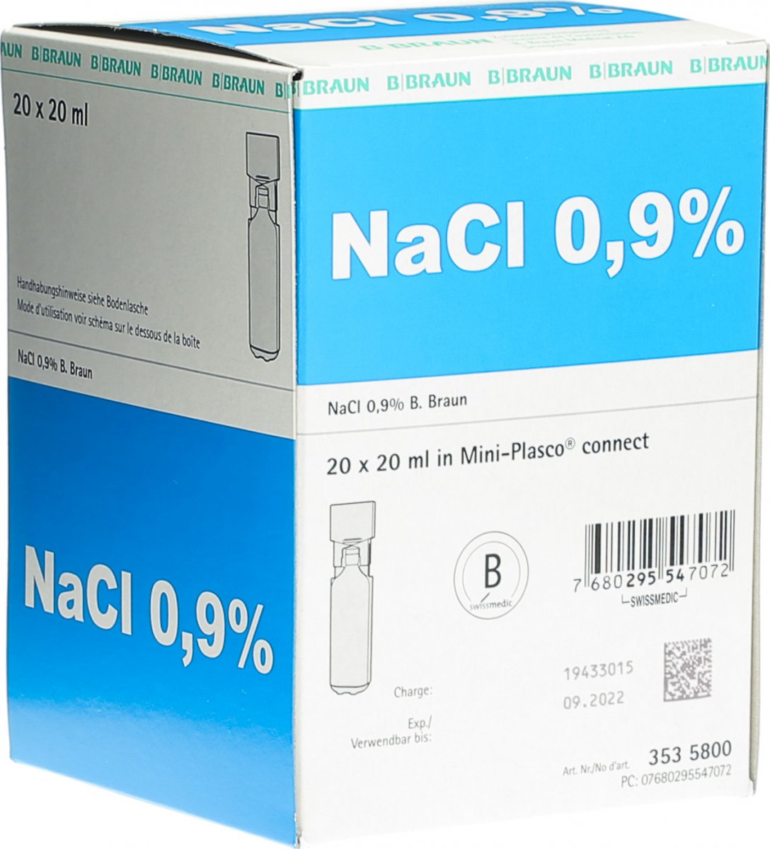 NaCl 0.9 % B. Braun, Infusionslösung