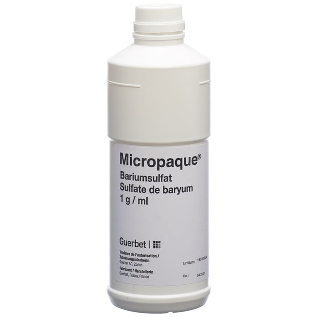 Micropaque, Suspension