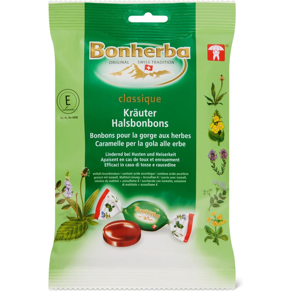 Bonherba classique Kräuter Halsbonbons, Lutschtabletten