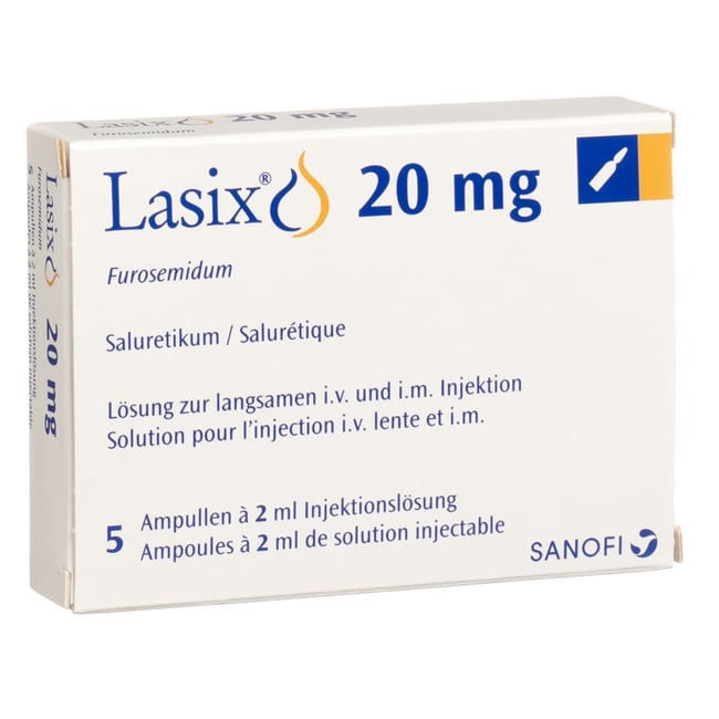 Lasix 20 mg/2 mL, solution injectable