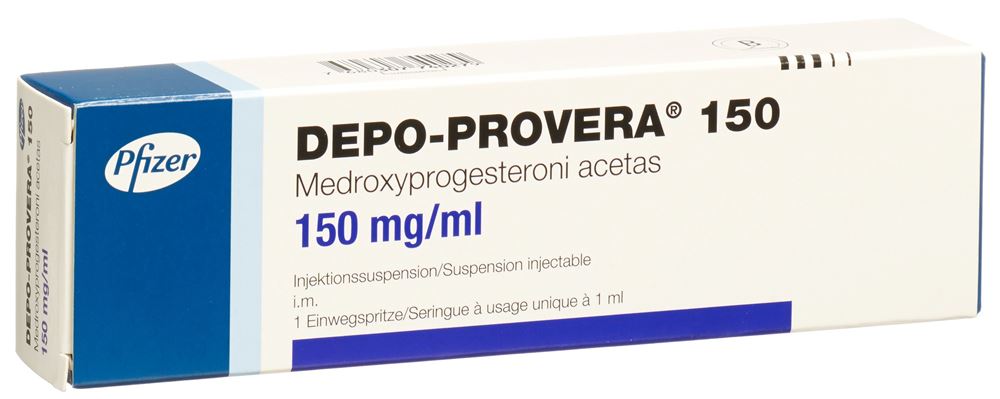 DEPO PROVERA susp inj 150mg/ml ser pré-remplie 1ml