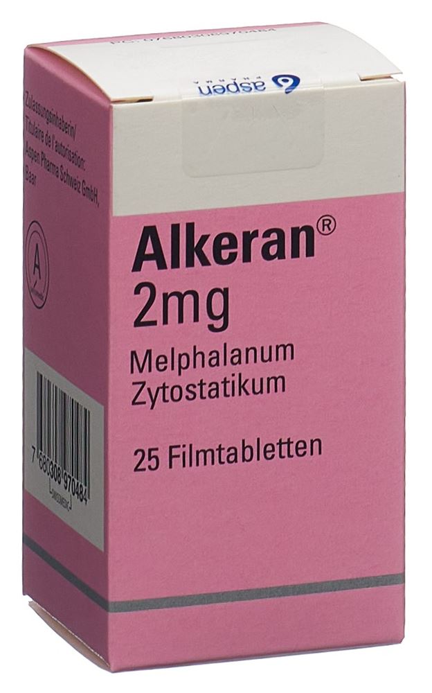 ALKERAN cpr pell 2 mg fl 25 pce