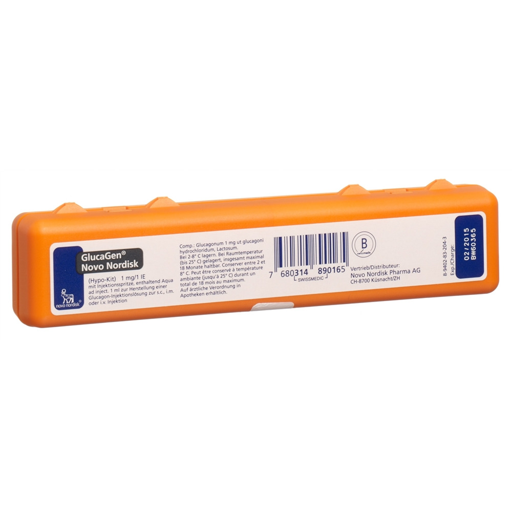 GLUCAGEN Novo Hypo-Kit 1 mg c solv amp
