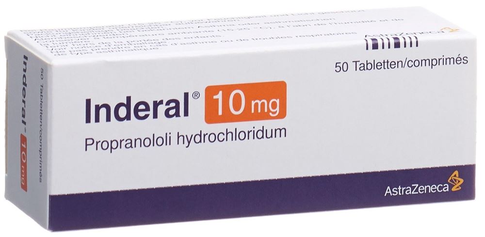 INDERAL cpr pell 10 mg 50 pce