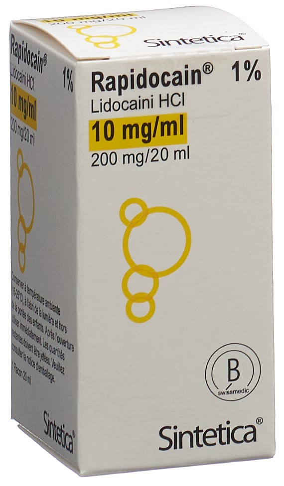 RAPIDOCAIN 200 mg/20ml s cons vial 20 ml