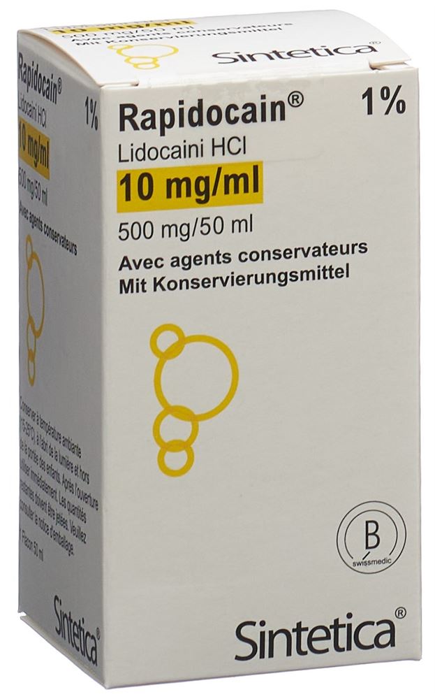 RAPIDOCAIN 500 mg/50ml vial 50 ml