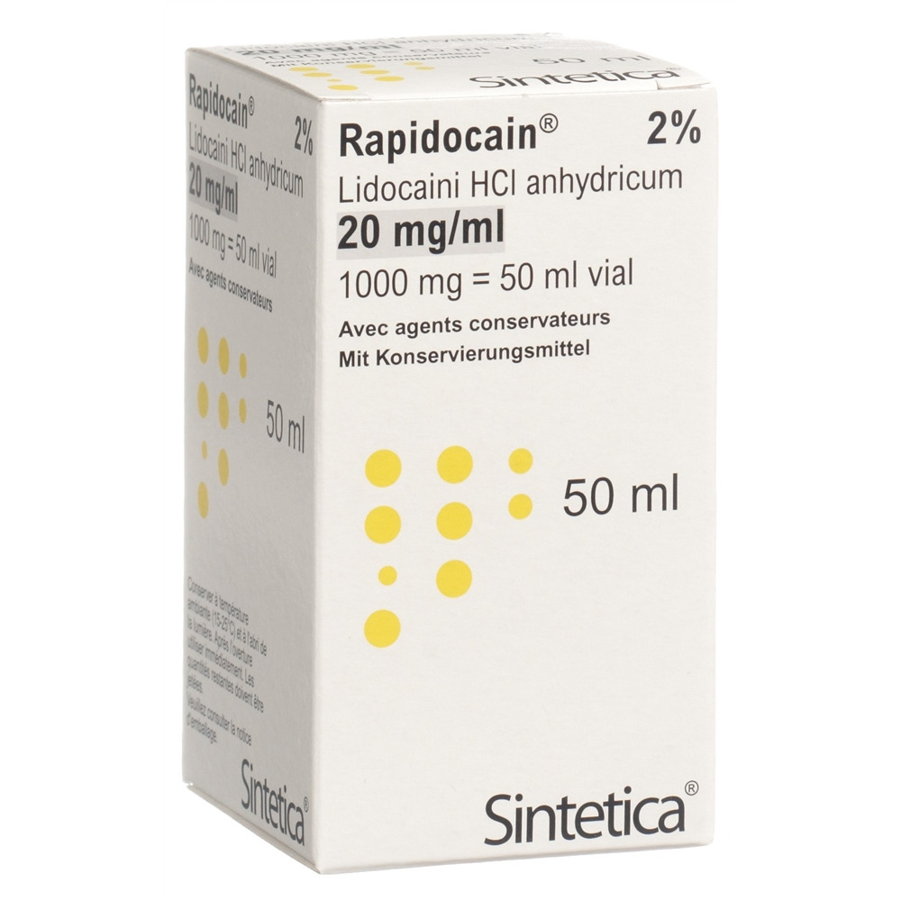 Rapidocain 20 mg/ml con agenti conservanti, soluzione iniettabile