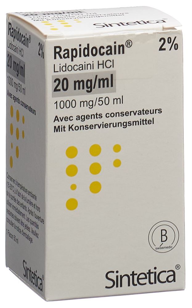 RAPIDOCAIN 1 g/50ml vial 50 ml