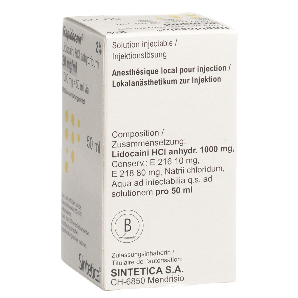 RAPIDOCAIN 1 g/50ml vial 50 ml