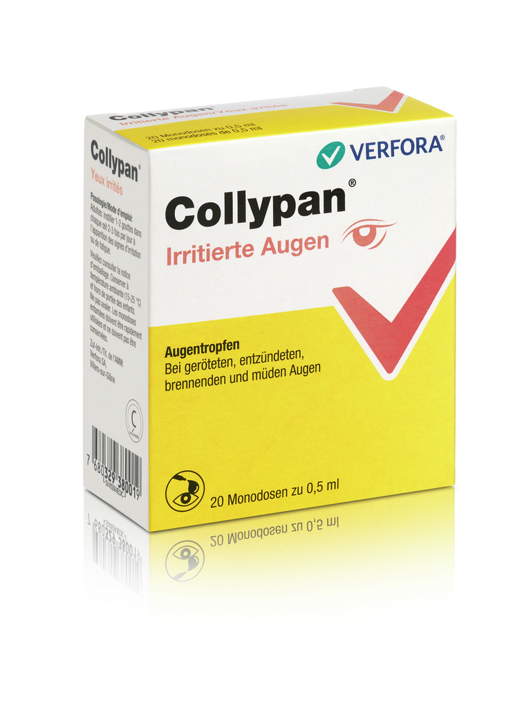Collypan yeux irrités, collyre en solution (monodoses)