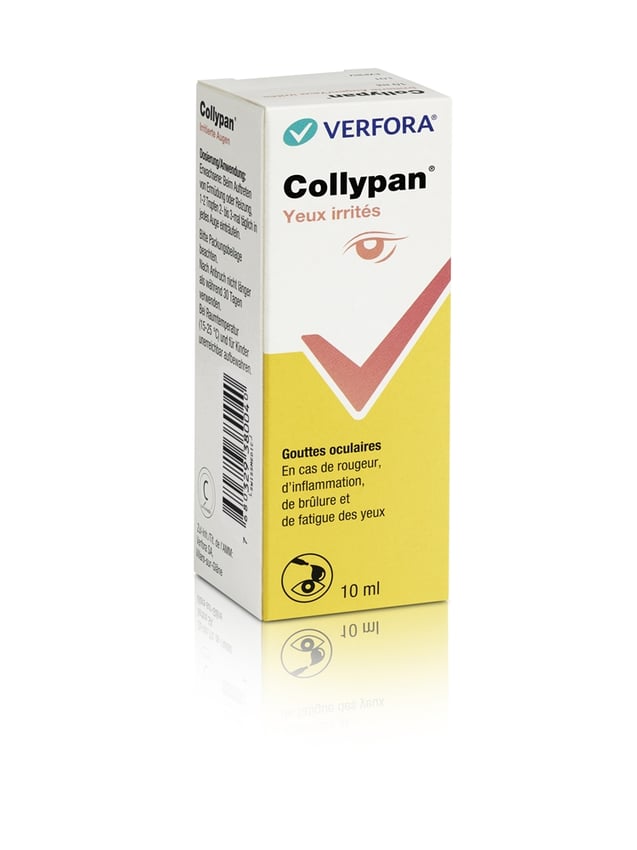 Collypan yeux irrités, collyre en solution