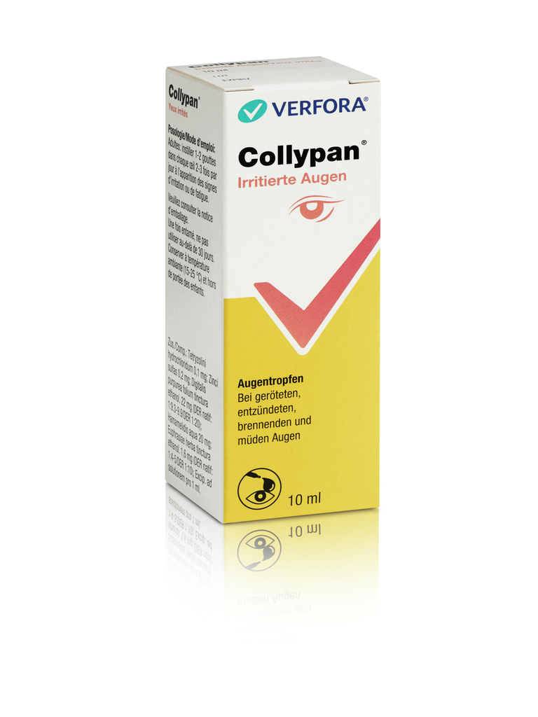 Collypan yeux irrités, collyre en solution