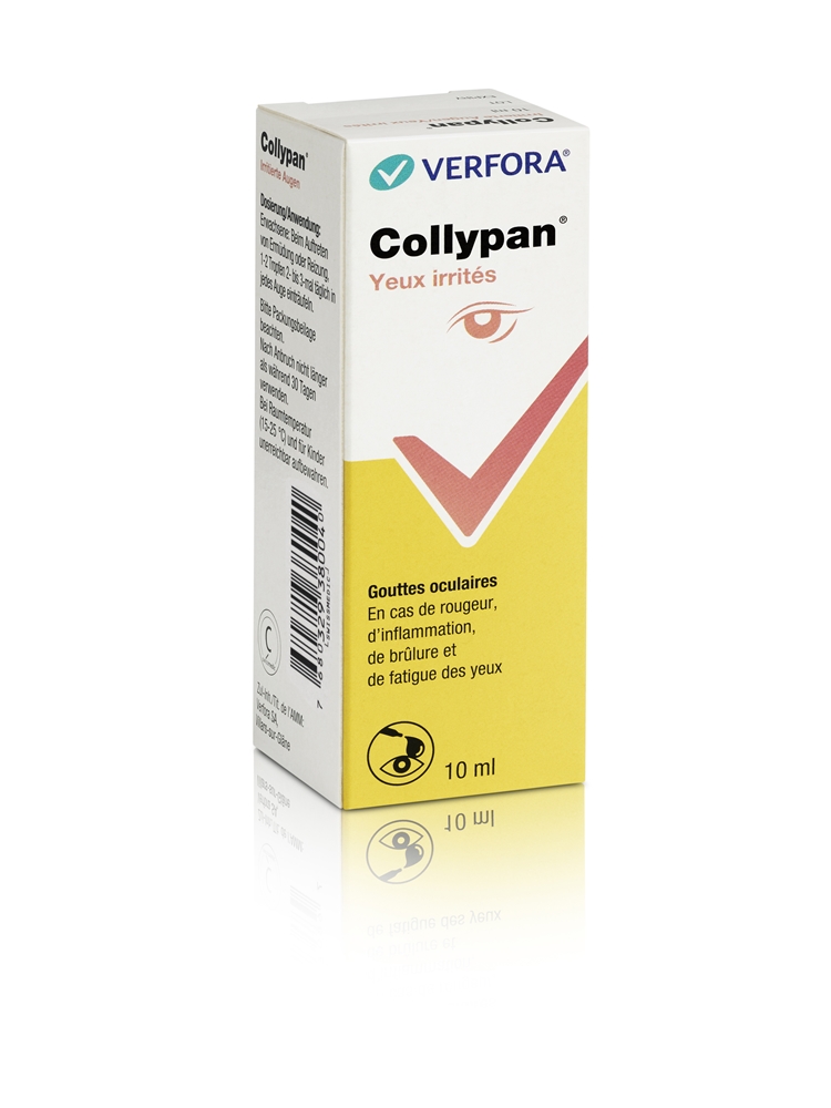 Collypan yeux irrités, collyre en solution