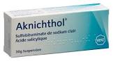 Aknichthol, Suspension