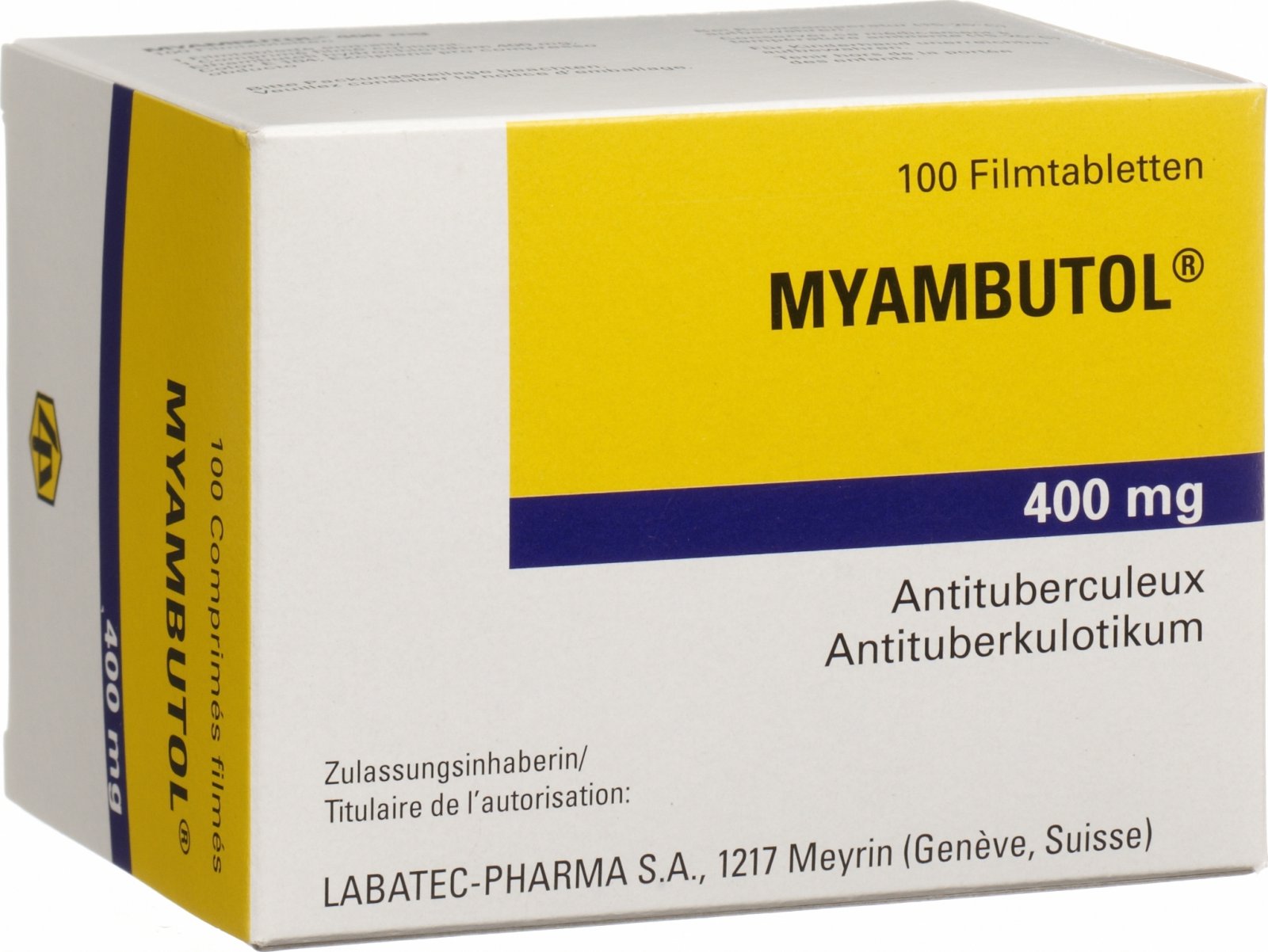 Myambutol 400mg, comprimés pelliculés