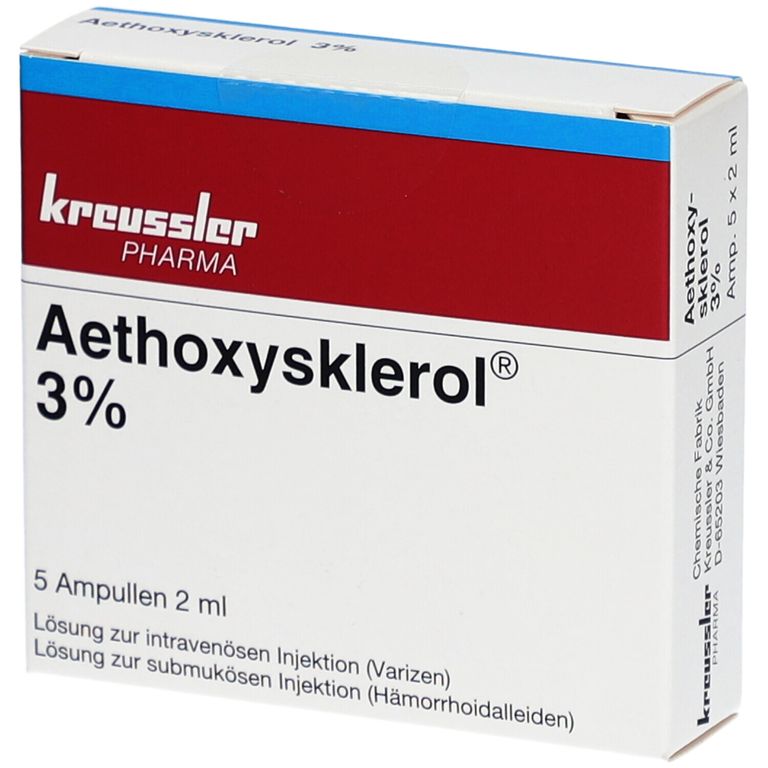 Aethoxysklerol 3 %, Injektionslösung