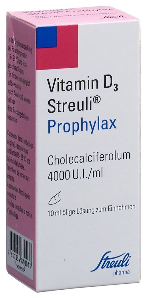 VITAMINE D3 Streuli 4000 UI/ml Prophylax fl 10 ml
