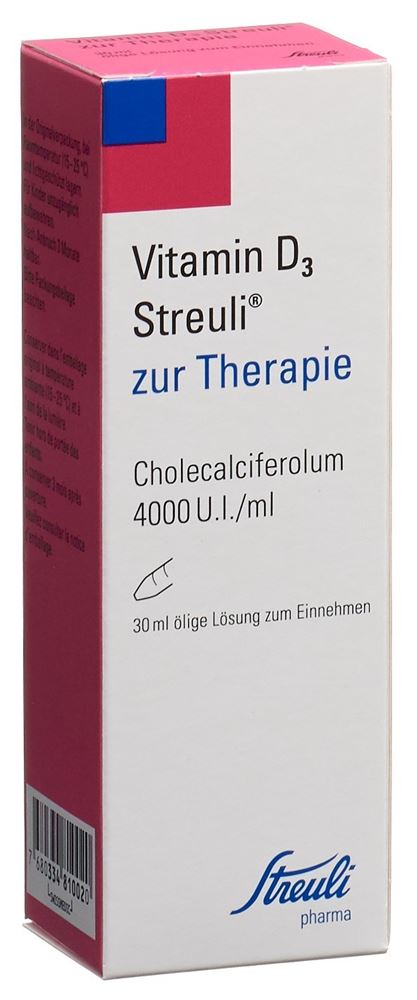 VITAMINE D3 Streuli 4000 UI/ml pour thérapie 30 ml