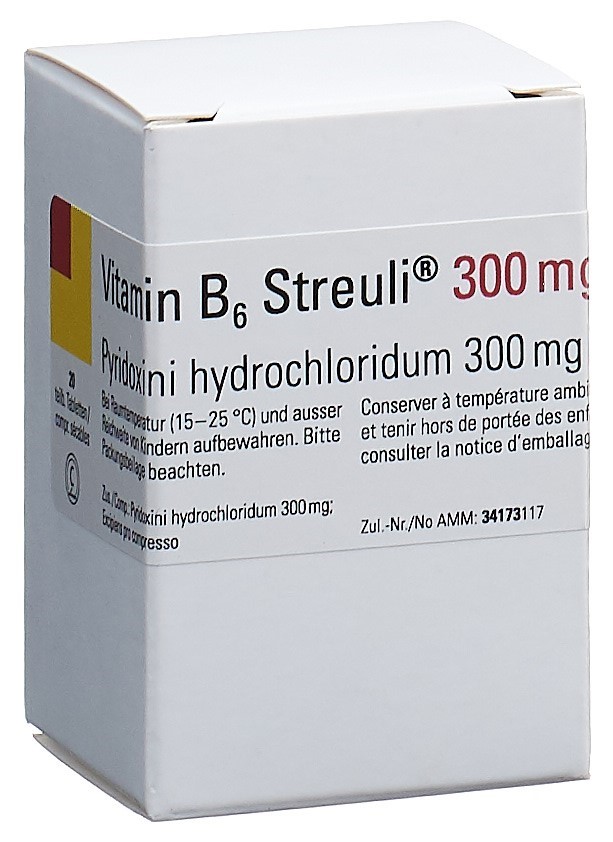 VITAMINE B6 Streuli cpr 300 mg bte 20 pce