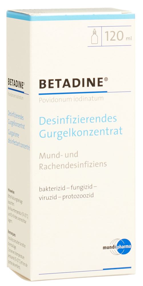 BETADINE gargarisme concentré 120 ml