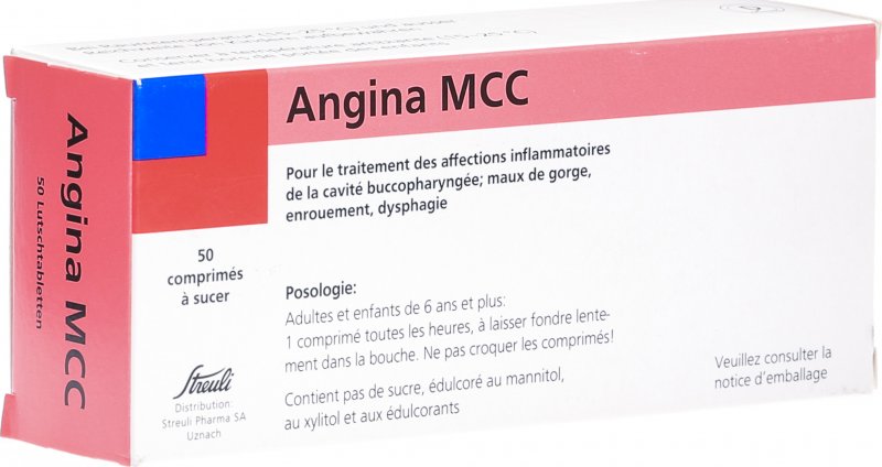 Angina MCC, Lutschtabletten