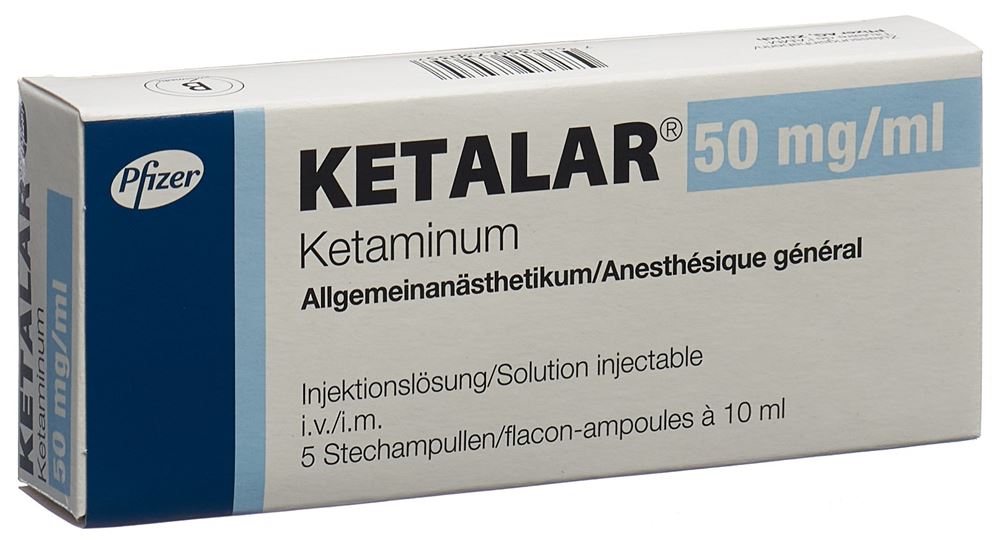 KETALAR sol inj 500 mg/10ml 5 flac 10 ml