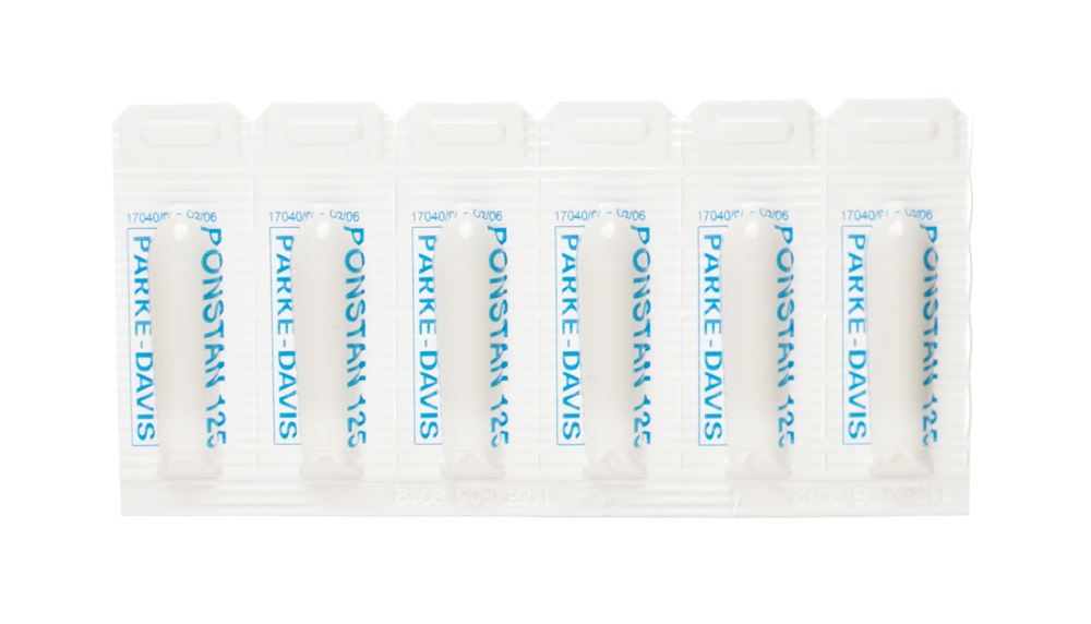 PONSTAN supp 125 mg enf 6 pce