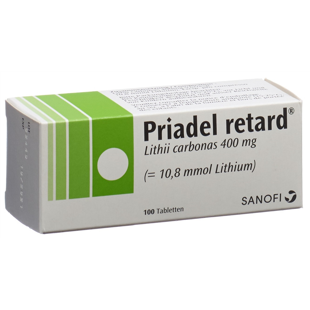 Priadel retard, Tabletten