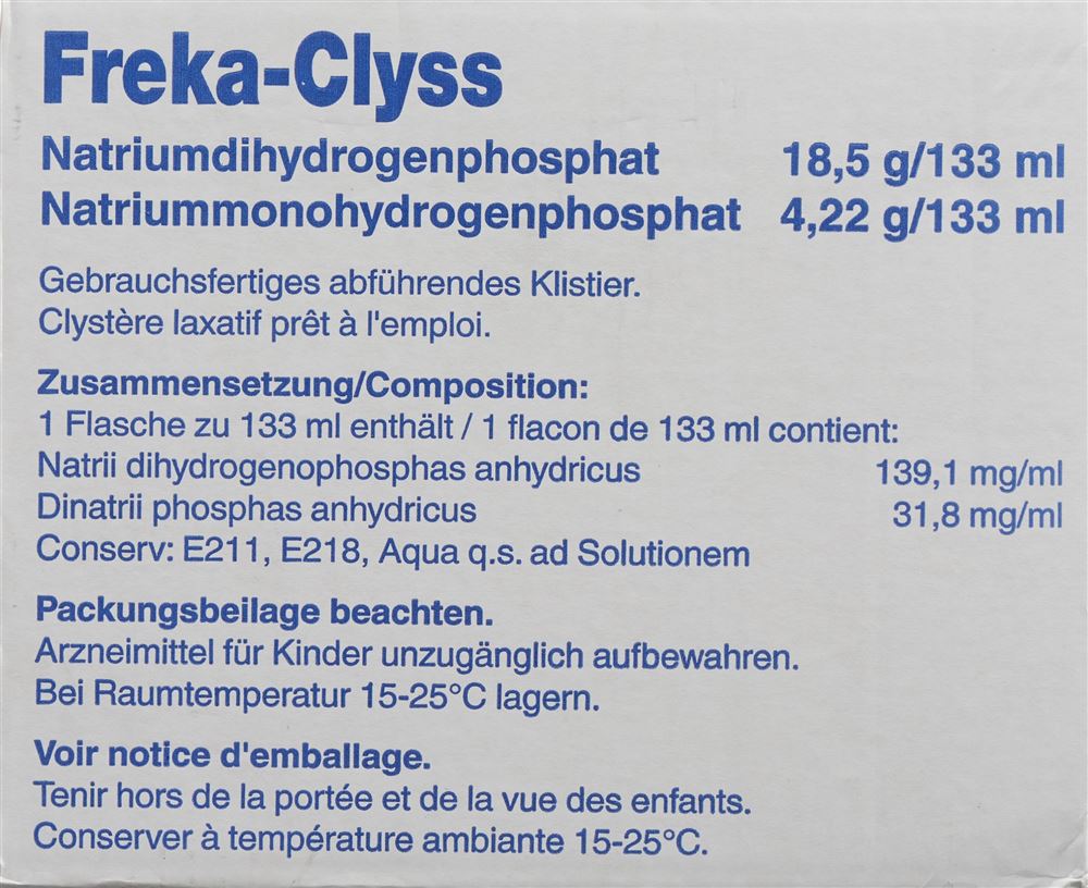 FREKA CLYSS clistère 20 x 133 ml