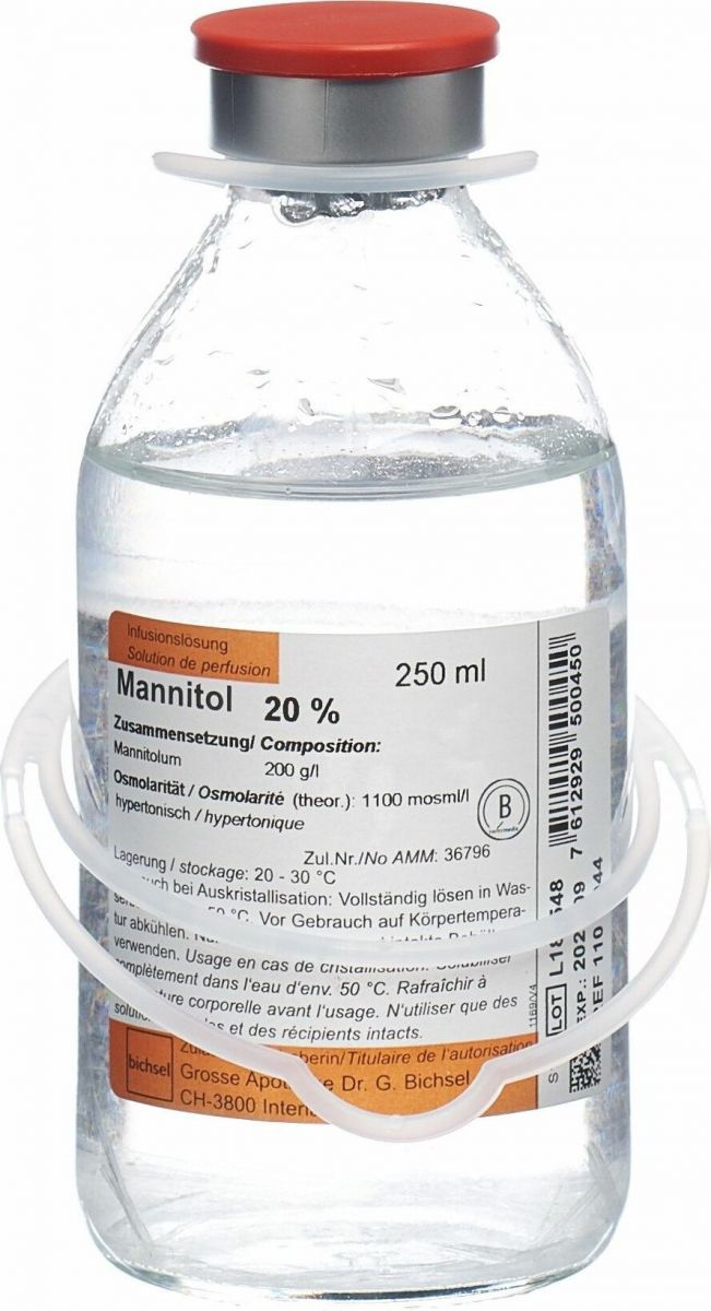 Mannitol Bichsel 20 %, Infusionslösung
